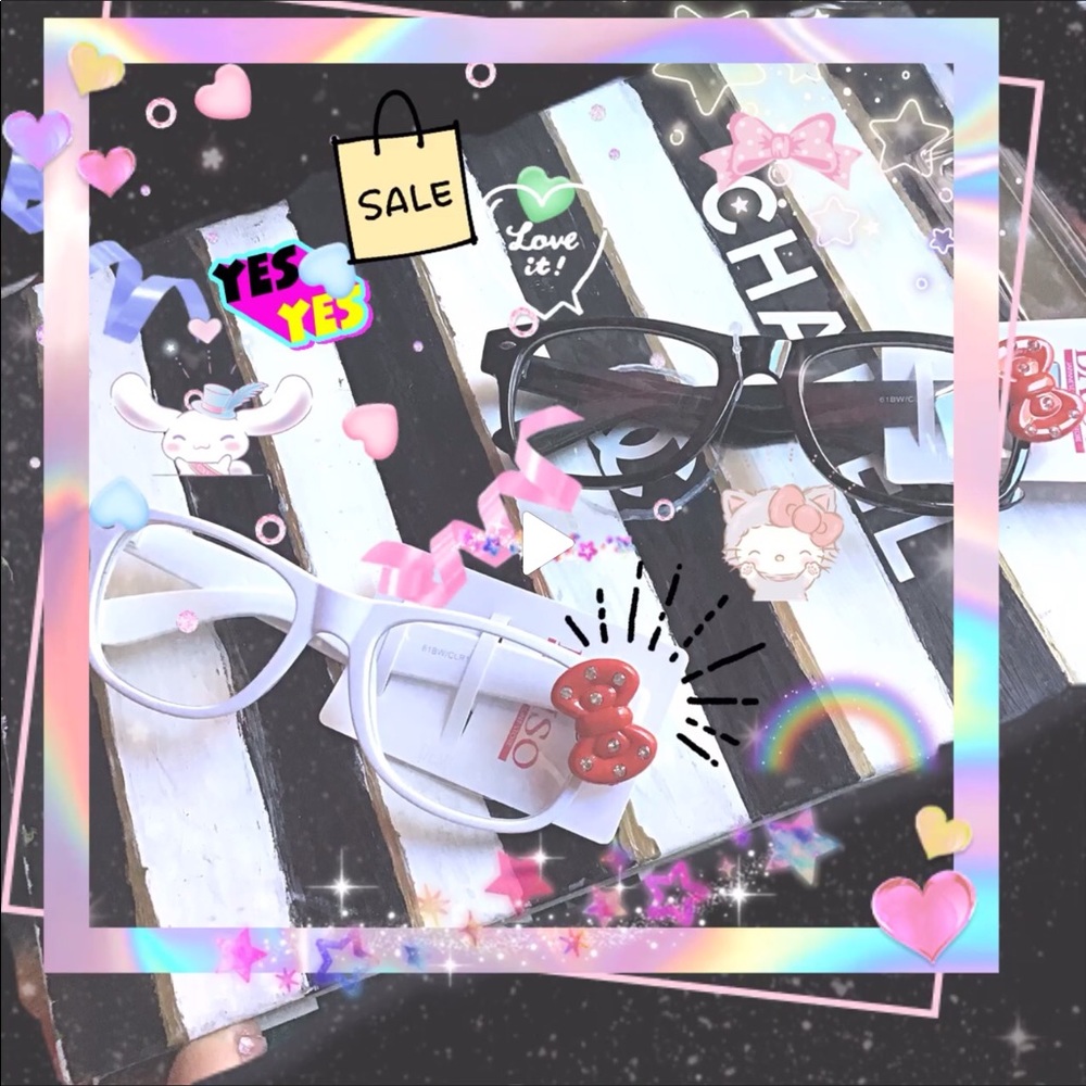 Hello Kitty Faux Glasses